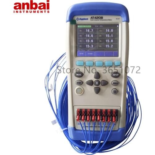 AT4208 Temperature Recorder Equipped with USB Interface to Log Real-time Measuring Data