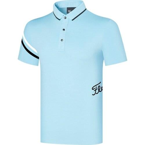 Golf Shirt Golf Clothing Mens Breathable Outdoor Sports Leisure Polo Shirt Comfortable Short Sleeve T-shirt Golf Polo Shirts