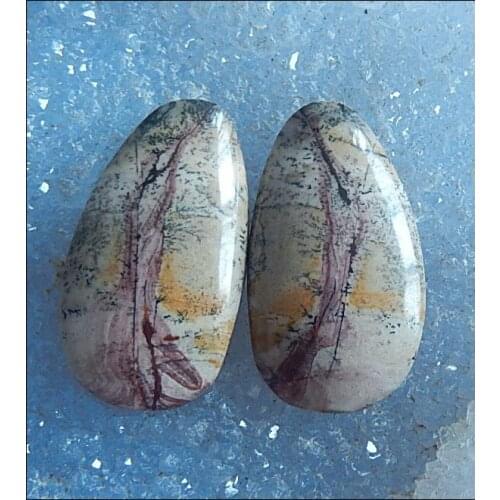 Chohua Jasper fashion woman earrings Cabochon Pair,29x16x5mm,8.0g