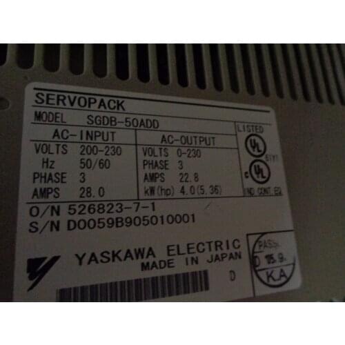 Servo drive SGDB-50ADD . , Used one , 90% appearance new , 3 months warranty , fastly shipping