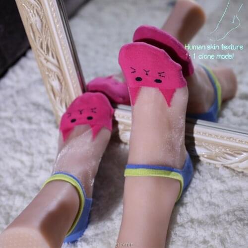 Mannequin Foot Model Socks Rubber Plastic Silicone Female Female Male Fake Nail Leg Display Tarsel Bone Ankle Dummy Human 36A