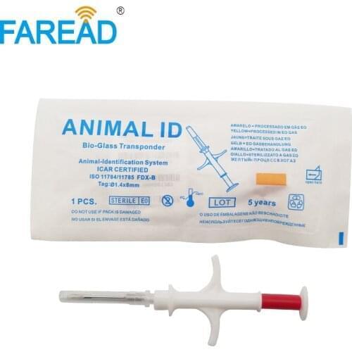 X20pcs 8mm rfid glass tag small animal RFID microchip glass tube syringe for flagging fishtracking identification ICAR