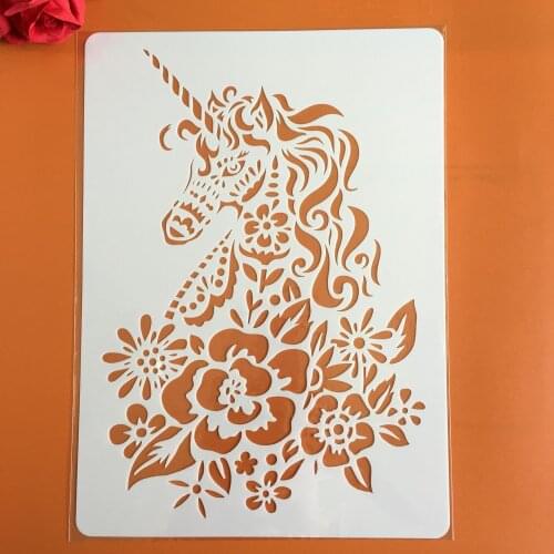 A4 29 * 21cm creative animal DIY stencil wall painting scrapbook coloring photo album decorative paper card template