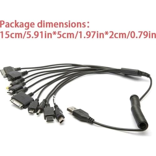 10 in 1 Multifunction USB Data Transfer Cable Charger USB Adapter For Laptop BH