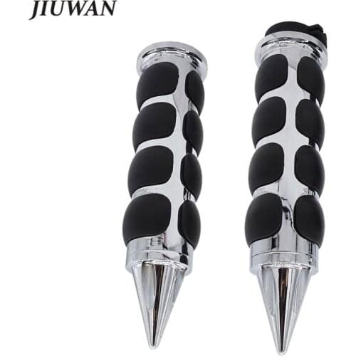2 Pcs Aluminum Motorcycle Handlebar 1 Inch 25MM 4-Ring Air Cushioned Hand Grips For Harley Davidson Honda Suzuki Kawasaki Yamaha