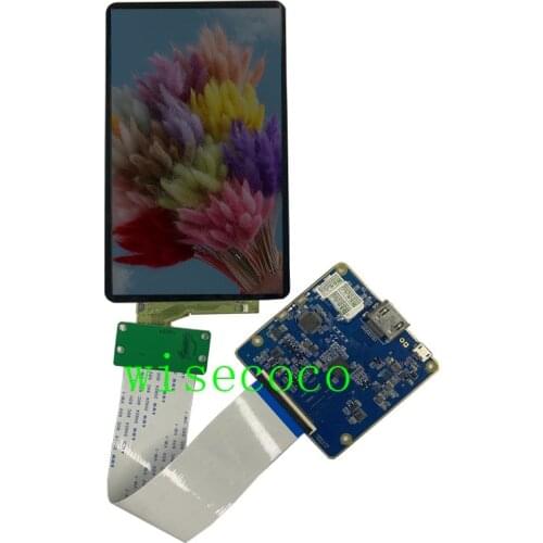 2160*3840 5.5 Inch 4k LCD Panel with Glass Protector No Backlight Screen Mipi Board for 3d Printer