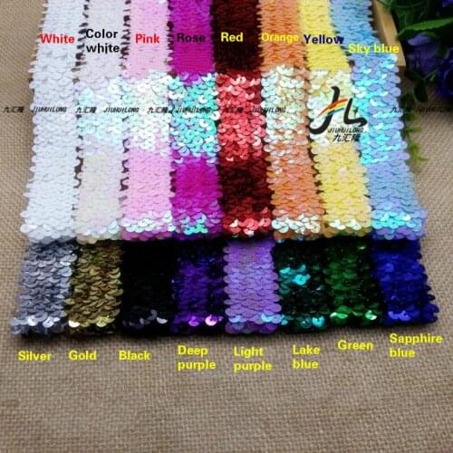 5 Y/Lot Handmade DIY Clothing accessories elastic lace trim sequined stage costumes dance decoration ethnic jewelry sewing 3cm