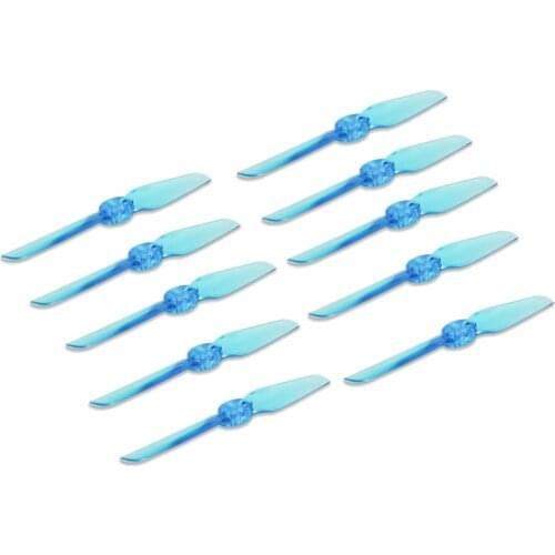5 Pairs HQ Prop Durable T65MM 65mm 2.5 Inch CW CCW 2 Blade Propeller for Ultramicro / Toothpick FPV Drone Quadcopter Grey Blue