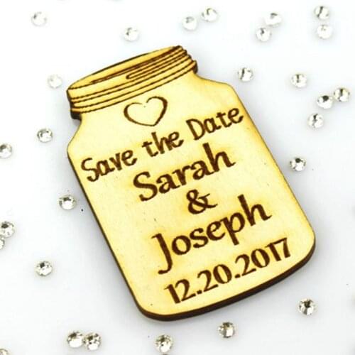 50pcs Personalized custom Nautical wooden Engraved Save the date cards Wood Save the date