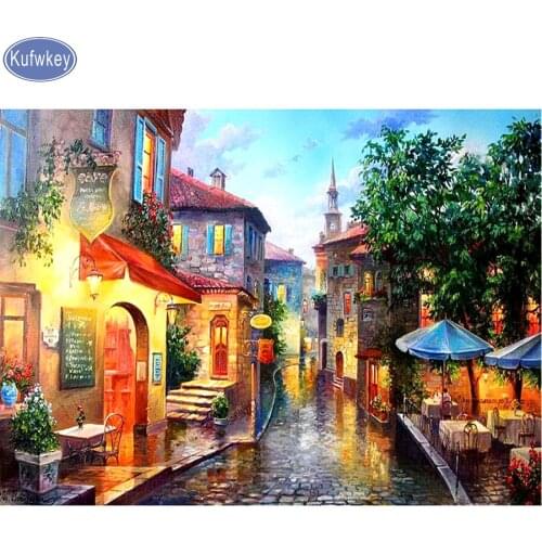5D DIY Diamond Painting street view Full Drill Square Diamond mazayka Diamond Embroidery Cross Stitch Rhinestone Mosaic Painting