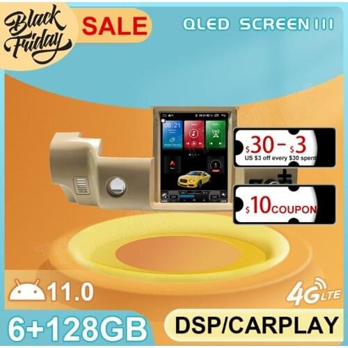 Android 11 Tesla Style for Land Rover Range Rover Sport 2010 GPS Car Navigation Multimedia Stereo Player Radio Carplay 2 DIN