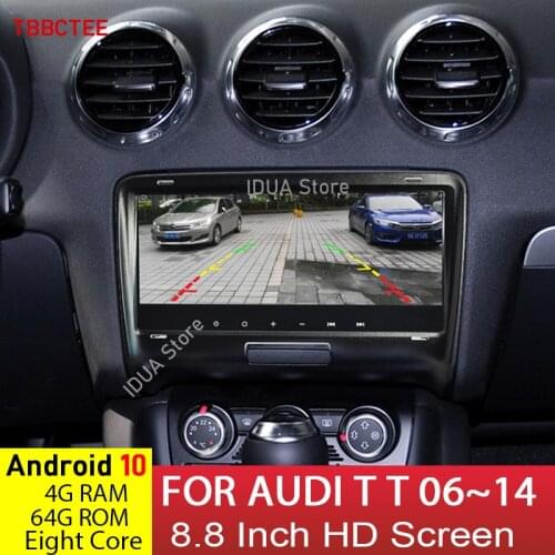 Android 10 8 Core 4+64G GPS Navigastion For Audi TT 2006~2014 MMI Car multimedia player Auto Radio HD Screen radio Bluetooth
