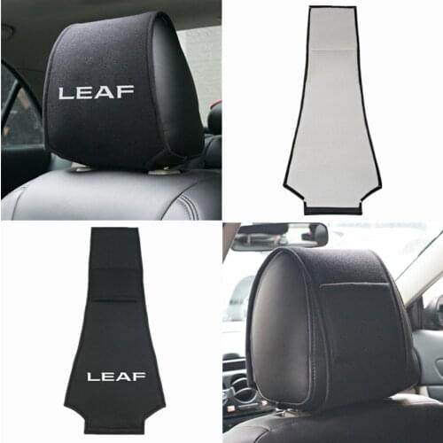 Car Styling For Nissan Leaf Qashqai j10 j11 x Trail t32 t31 Tiida Juke Note Kicks Accessories Hot car headrest cover 1PCS