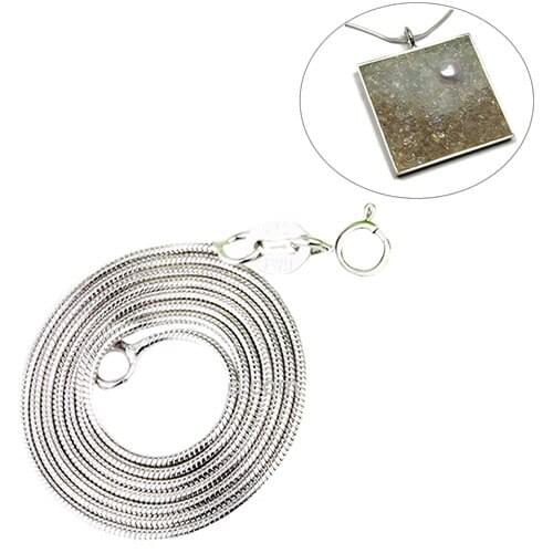 Beadsnice Solid 925 Sterling Silver Jewelry Wholesale Italian 1mm Snake Chain 18inch Silver Necklace special design ID28722