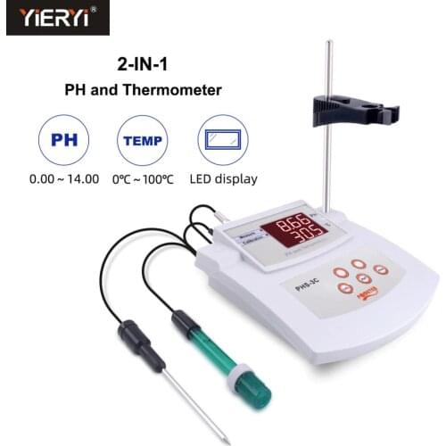 PH/ORP/Thermometer 3In1Digital PH Tetester PHS-3C Desktop Automatic Calibration Acidity Meter Laboratory Water Quality Analyzer