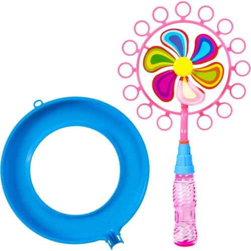 Kids Magic Wand Bubble Machine Windmill Soap Water Toy Magic Soap Bubble Blower Machine Outdoor Toy for Girl magic wand Bubbles