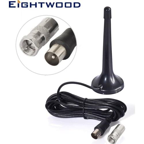 Eightwood DAB/DAB+ Antenna Digital TV Extended Portable Indoor Aerial for DAB USB TV DVB-T Tuner/Digital TV/DAB+ Radio Magnetic