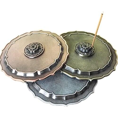 9 Dragon Wall Incense Burner 5 Hole Stick Alloy Incense Base Room Decoration Meditation Sandalwood Metal Incense Burner Supplies