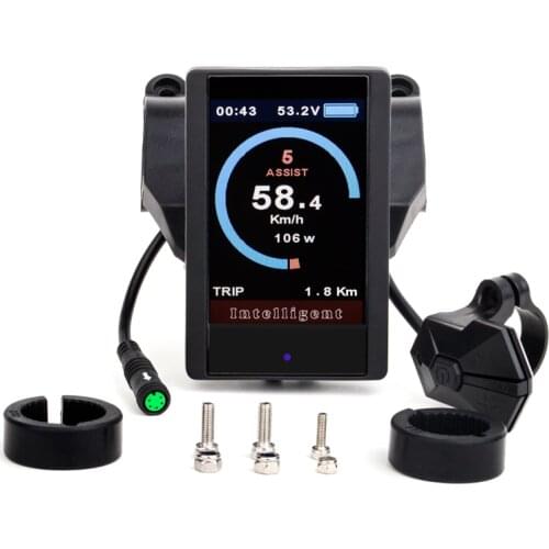 850C Full Color LCD Electric Bicycle Display Speed Indicator For Bafang Mid Hub Motor 36V 48V 750W E-bike Parts USB Ports CE