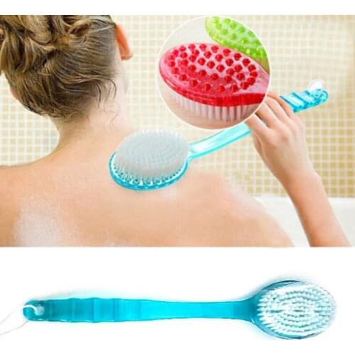 Bathing Artifact Bathroom Long Handle Massage Back Rubbing Brush Exfoliating Bath Brush Soft Hair Bath Brush