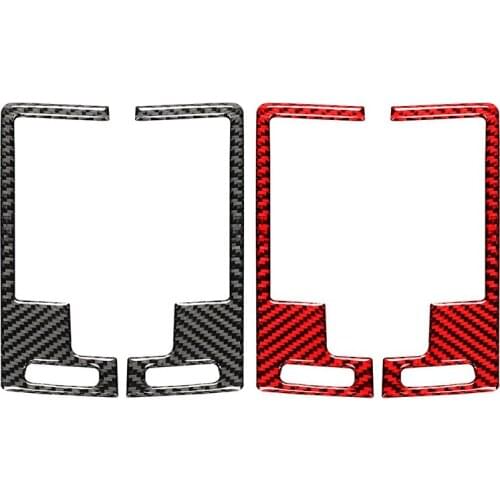 For Nissan 350Z 2006-2009 Carbon Fiber Sticker Air Outlet Frame Air Vent Trim Modified Cover Frame