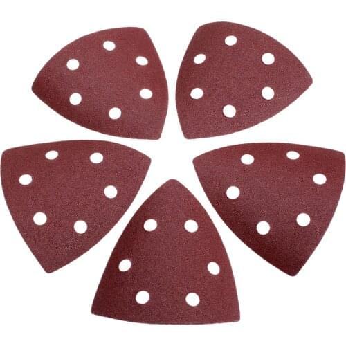 10Pcs Dremel Accessories 90mm Delta Sand Paper Abrasive Sandpaper for Wood Grinding Polishing Sanding Paper Tool Grit 60/120/240
