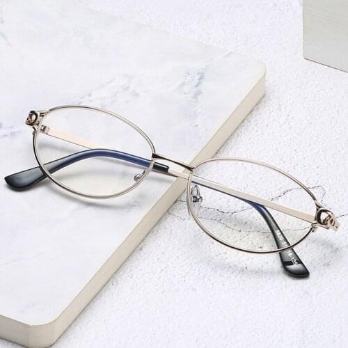 Elbru Reading Glasses Men Women Ellipse Full Frame Presbyopic Glasses Anti-Scratch Diopter Eyewear +1.0 1.5 2.0 2.5 3.0 3.5 4.0