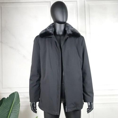 Winter Parka Men Real Mink Fur Liner Jacket Plus Size Coat Warm Thick Outwear 2021 High Quality Overcoat Free Shipping