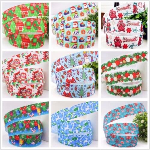 1493165, 22mm Christmas Series Printed grosgrain ribbon, DIY handmade materials,headwear accessories, wedding gift wrap