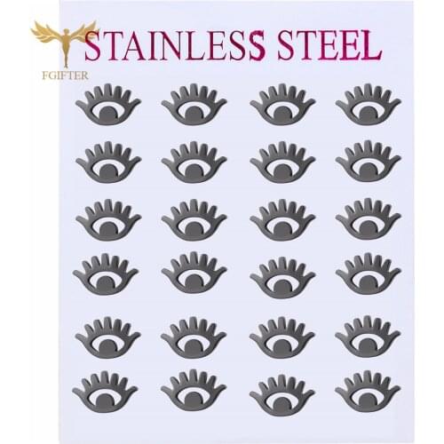 New Mini Stainless Steel Ear jewelry Lovely eyes Stud Earring For Women Girls Men Fashion Black Ear Studs 2020 Gift