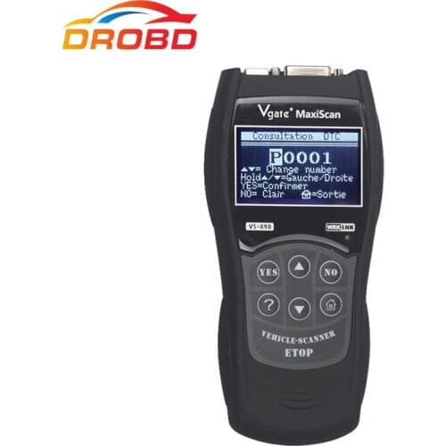 Newest Vgate Maxiscan VS890 OBD2 Scanner Fault Code Reader Auto Diagnostic-Tool Universal For Car OBD 2 II OBDII VS 890