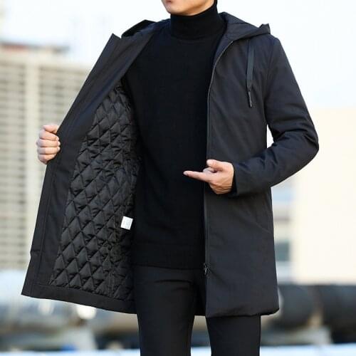 TOLOER Men's Hooded Trench Coats