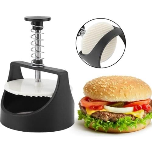 TTLIFE Round Shape Hamburger Press Stainless Steel Hamburger Patty Maker Press Burger Meat Maker Burger Mold Kitchen Gadgets