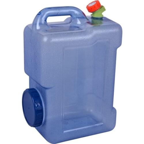 12L outdoor PC bucket truck-mounted quadrangular water storage self-driving tour to thicken drinking food-grade tap