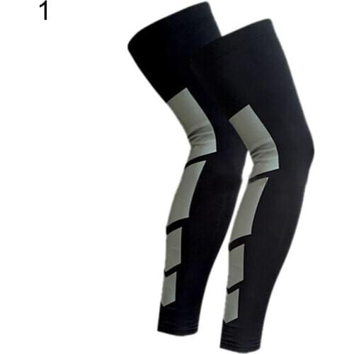 1 PC Outdoor Sports Cycling Leg Knee Long Sleeve Protector Gear Crashproof Antislip Compression Sleeve Unisex Leg Sleeve