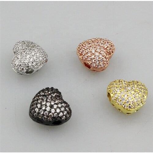 10*10mm 20pcs/lot random mixed cz micro pave charm,fashion plating cz beads, diy cz bracelet/necklace/earring cheap accessories