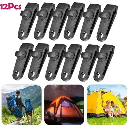5/8/10/12Pcs DIY Tarp Clamp Awning Tent Canopy Clamp Clip Snap Canvas Anchor Gripper Caravan Jaw Grip Trap Tighten Tools