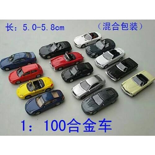 C10008 20PCS Model Cars Black 1:100 TT HO Scale for Building Railway Train Scenery NEW