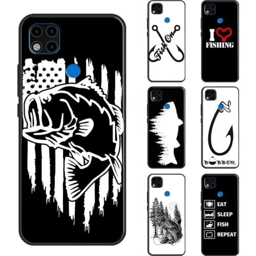 Love Fishing Case For Xiaomi Redmi Note 10 8 9 Pro Note 7 9S 8T Back Cover For Redmi K40 9A 9 9C 7A