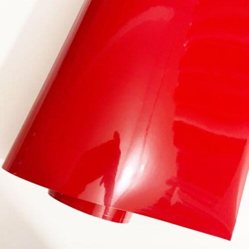 Glossy Red Vinyl Car Decal Wrap Sticker Red Gloss Film Wrap Retail For HOOD Roof Motorcycle Scooter