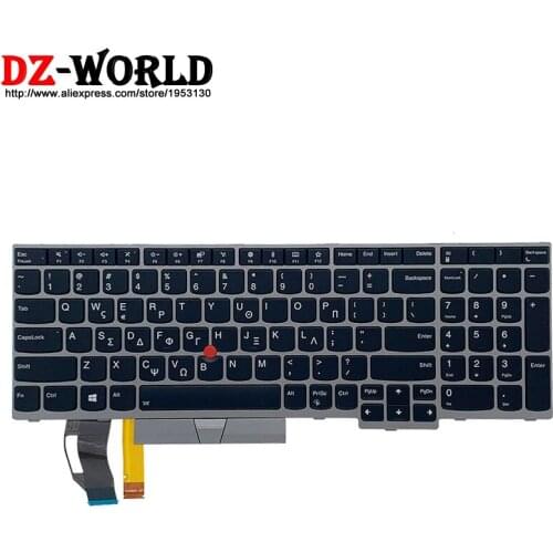 New Original Greece Backlit Keyboard for Lenovo Thinkpad E580 E585 E590 E595 T590 P53S L580 L590 P52 P72 P53 P73 Laptop 01YN753