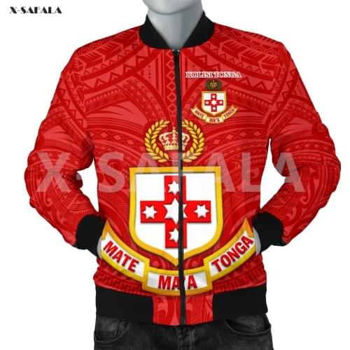 New Zealand Maori Hawaii 3D Over Printed Men Unisex 2 Bomber Jacket Zipper Casual Harajuku Streetwear Tracksuits Thick Coats