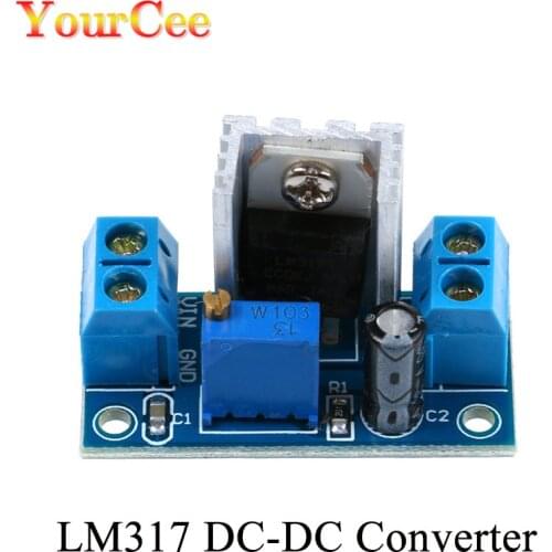 LM317 DC-DC Converter Buck Step Down Module Power Supply Circuit Board Module DC 4.5~40V to 1.2~37V Adjustable Voltage Regulator