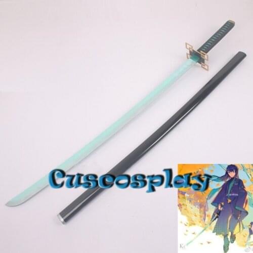 PVC Sword Weapon Demon Slayer Tokitou Muichirou Cosplay Armed Samurai Espada Sword Halloween Prop Ninja Knife Katana Teens Toys