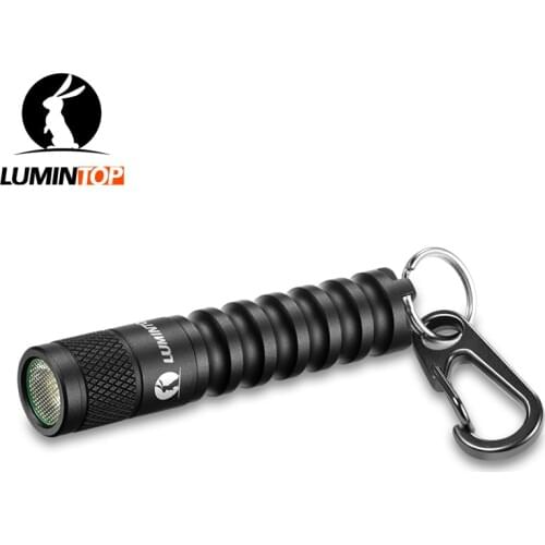 LUMINTOP Mini Flashlight EDC01 Cree XP-G3(R5) Led Max 120 Lumens Black Color Keychain Flashlight Pocket Torch by AA Battery