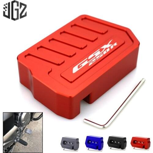 Motorcycle CNC Aluminum Brake Pedal Cover Footrest Foot Pegs Pad for Suzuki GSX250R 2013 2014 2015 2016 2017 2018 2019 2020