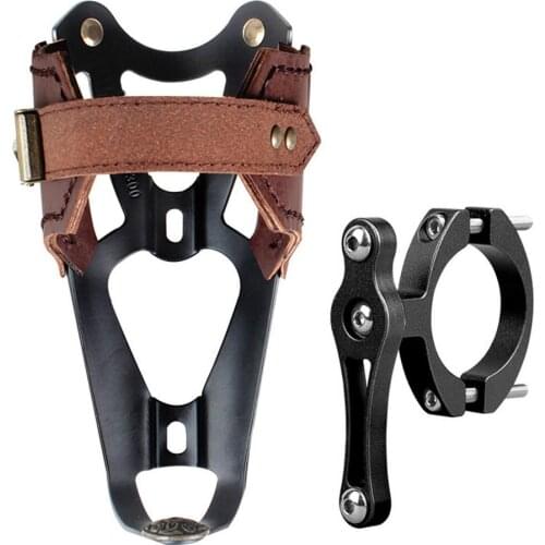 1Pcs Motorcycle Retro Leather Bottle Holder Water Bottle Cage Mountain Bicycle Water Cup Cages Cycling Drink Racks For Sports