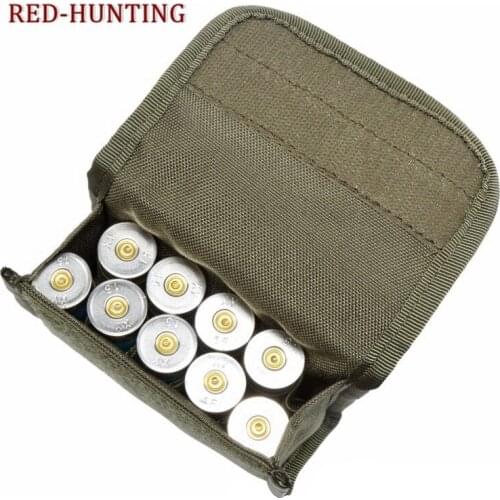New Shotgun Bullets Molle Pouch Round Shell Holder Ammo Waist Bags Shotgun Cartridges Bullet Pouch Hunting Wargame Waist Pouches