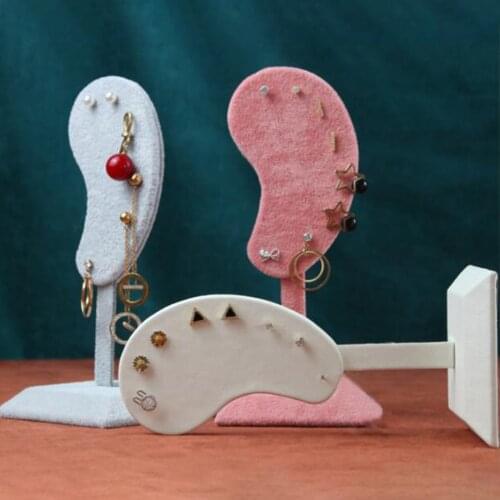 Earring Display Stand Jewelry Rack Ear Shaped Ear Studs Organizer Holder for Earrings Pendants Bracelets Earrings Holder Rack