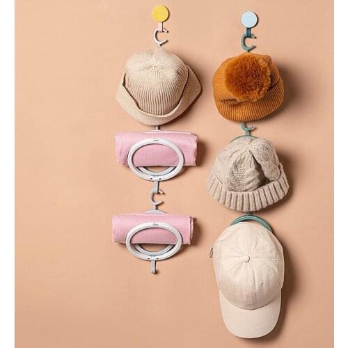 Cap Hanging Rack Hat Display Storage Rack Convenience Towels Clothes Ties Holder Organizer for Door Wall Closet A66